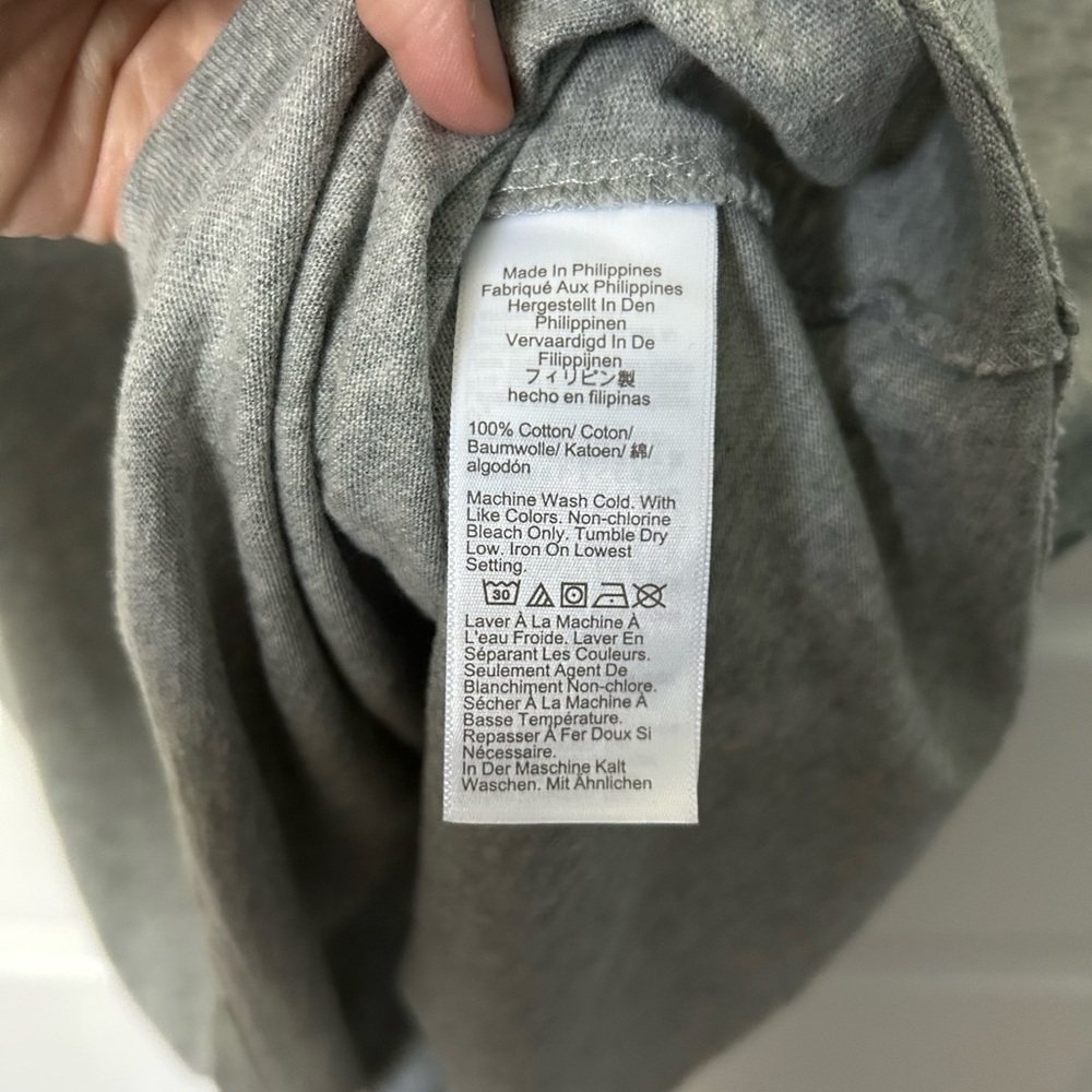 J. Crew NWT Grey Girlfriend Short Sleeve Tee Shirt Size XL - Picture 4 of 9